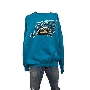 Jacksonville Jaguars Starter Sweatshirt Vintage 1993 Banned Logo Sz XXL